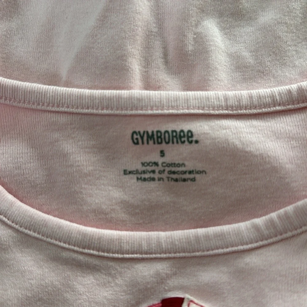 Gymboree Girls Candy cane pink white Long Sleeve T-shirt size 5